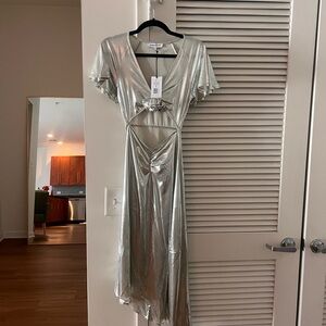 WeWoreWhat Asymmetrical Cutout Dress